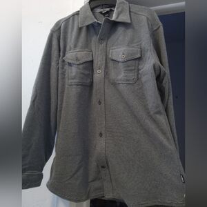 NWT Eddie Baur Warm/Soft Gray Long Sleeve Button Down